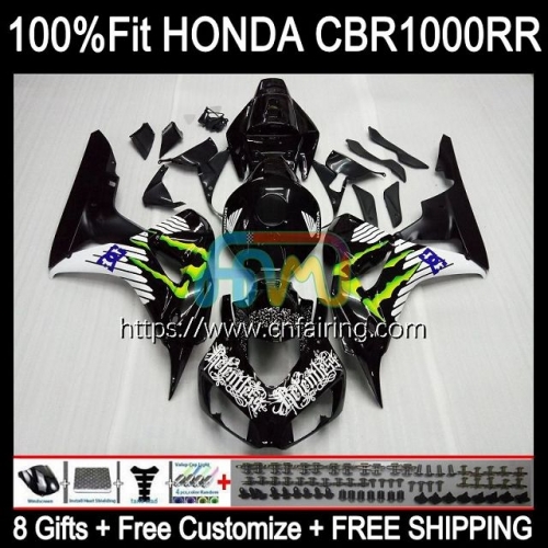 Injection Kit For HONDA CBR 1000RR 1000CC 1000 RR CC 2006 2007 CBR1000-RR CBR1000 06-07 CBR-1000 RR CBR1000RR 06 07 Black green OEM Fairing 120HM.134