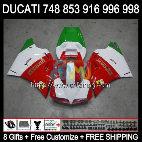 Injection For DUCATI 748 853 916 996 998 S R 748S 853S 916S 996S 998S 94 99 00 01 02 Red green 916R 998R 1994 1999 2000 2001 2002 Fairing 126HM.41