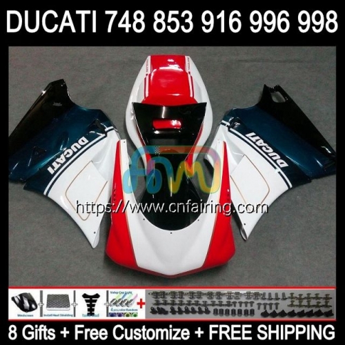 Injection For DUCATI 748 853 916 996 998 S Red green R 748S 853S 916S 996S 998S 94 99 00 01 02 916R 998R 1994 1999 2000 2001 2002 Fairing 126HM.30