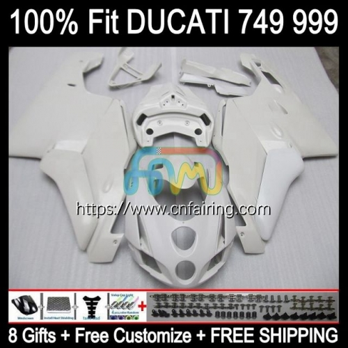 Injection Body For DUCATI 749-999 749S 999S 749 999 Bodywork 749 999 S R 03 04 05 06 749R Pearl White 999R 2003 2004 2005 2006 OEM Fairings 125HM.39