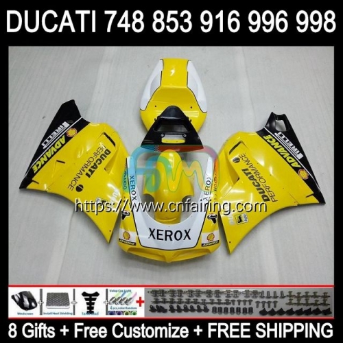 Injection For DUCATI 748 853 916 996 998 S R 748S 853S 916S 996S 998S 94 99 00 01 02 916R 998R Stock Yellow 1994 1999 2000 2001 2002 Fairing 126HM.49