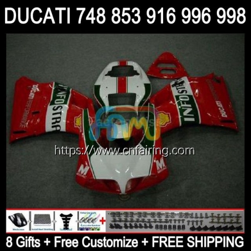 Injection For DUCATI 916R 998R 748S 853S 916S 996S 998S 1994 1999 2000 Stock Red 2001 2002 748 853 916 996 998 S R 94 99 00 01 02 Fairing 126HM.71