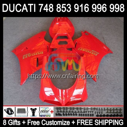 Injection For DUCATI 748 853 916 996 998 S R Glossy Red 748S 853S 916S 996S 998S 94 99 00 01 02 916R 998R 1994 1999 2000 2001 2002 Fairing 126HM.23