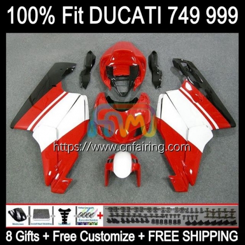 Injection Body For DUCATI 749-999 749S 999S 749 999 Bodywork 749 999 S R 03 04 05 06 749R 999R 2003 2004 2005 2006 Stock red OEM Fairings 125HM.6