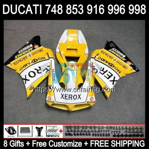 Injection For DUCATI 748S 853S 916S 996S 998S 748 853 916 996 998 S R 94 95 96 97 98 Yellow black 748R 996R 1994 1995 1996 1997 1998 Fairing 124HM.28
