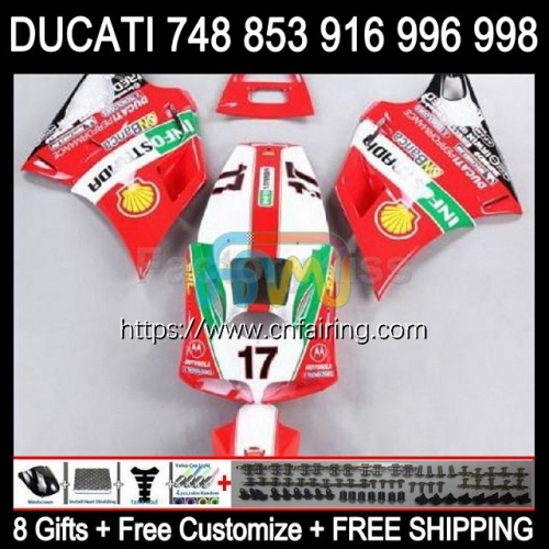 Injection For DUCATI 916S 996S 998S 748S 853S 748 853 916 1994 1995 Green red 1996 1997 1998 996 998 S R 748R 996R 94 95 96 97 98 Fairing 124HM.70