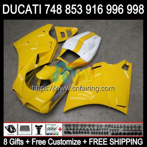 Injection For DUCATI 916R 998R 748S 853S 916S 996S 998S 1994 1999 2000 2001 2002 748 853 Stock yellow 916 996 998 S R 94 99 00 01 02 Fairing 126HM.55