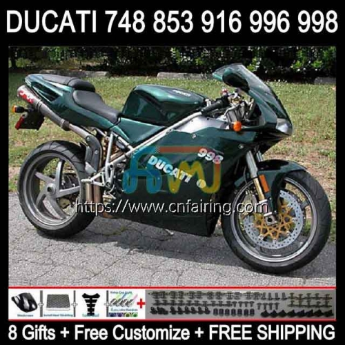 Injection For DUCATI Dark Green 748S 853S 916S 996S 998S 748 853 916 996 998 S R 94 95 96 97 98 748R 996R 1994 1995 1996 1997 1998 Fairing 124HM.4