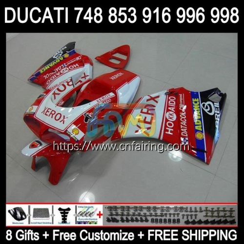 Injection For DUCATI 916S 996S Red XEROX 998S 748S 853S 748 853 916 1994 1995 1996 1997 1998 996 998 S R 748R 996R 94 95 96 97 98 Fairing 124HM.58