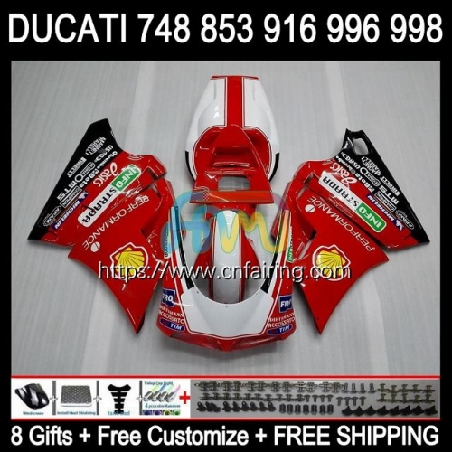 Injection For DUCATI 748 853 916 996 998 S R 748S 853S 916S 996S 998S 94 99 00 01 02 916R 998R 1994 1999 2000 2001 2002 Fairing Stock Red 126HM.0
