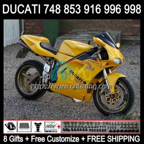 Injection For DUCATI 916R 998R 748S 853S 916S 996S 998S 1994 1999 2000 2001 2002 748 853 916 996 Yellow new 998 S R 94 99 00 01 02 Fairing 126HM.65