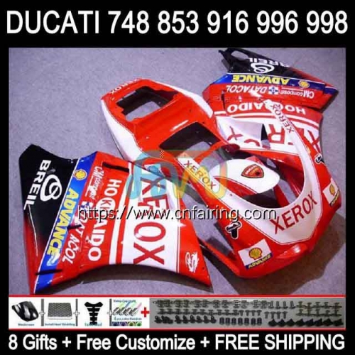 Injection For DUCATI 916R 998R 748S 853S 916S 996S 998S 1994 1999 2000 2001 2002 748 853 916 996 998 S R 94 99 00 01 02 Fairing 126HM.82 Red white blk