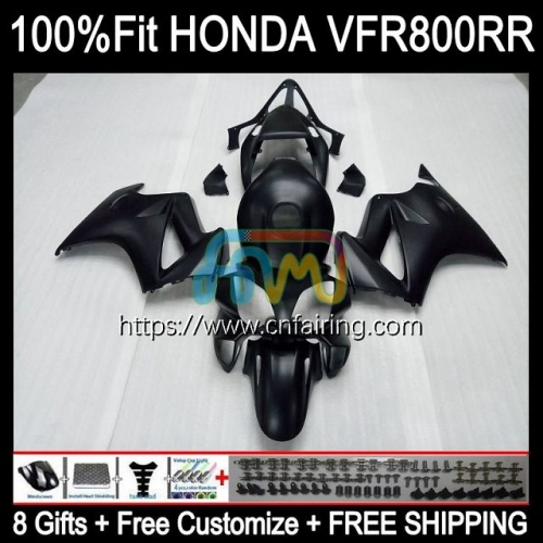 Injection For HONDA VFR800 Interceptor VFR800RR Matte Black 2002 2003 2004 2005 2006 2007 VFR800R VFR 800RR 800 R RR 03 04 05 06 07 Fairing 129HM.41