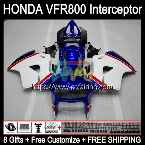 Body Kit For HONDA VFR800RR Interceptor VFR800R VFR800 VFR-800 VFR 800RR 800 RR 98 99 00 01 VFR-800R 1998 1999 2000 2001 Fairing Repsol Blue 128HM.38