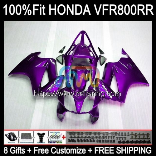 Injection For HONDA VFR800 Interceptor VFR800RR 2002 2003 2004 2005 2006 ALL Purple 2007 VFR800R VFR 800RR 800 R RR 03 04 05 06 07 Fairing 129HM.62