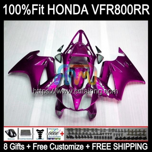 Injection For HONDA VFR800 Interceptor VFR800RR Light Rose 2002 2003 2004 2005 2006 2007 VFR800R VFR 800RR 800 R RR 03 04 05 06 07 Fairing 129HM.63