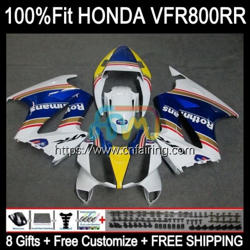 Injection For HONDA VFR800RR Interceptor VFR800 VFR 800RR Rothmans hot 800 RR 02 03 04 05 06 07 VFR800R 2002 2003 2004 2005 2006 2007 Fairing 129HM.22