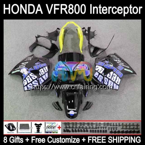 Body Kit For HONDA VFR800RR Interceptor VFR800R VFR800 VFR-800 VFR 800RR 800 RR 98 99 00 01 Repsol Blue VFR-800R 1998 1999 2000 2001 Fairing 128HM.24