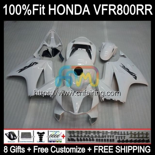 Injection For HONDA VFR800 Interceptor VFR800RR 2002 2003 2004 2005 2006 2007 VFR800R VFR 800RR 800 R RR 03 04 05 06 07 Fairing 129HM.39 White black