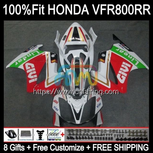 Injection For HONDA Red green Interceptor VFR 800RR 800 VFR800 RR VFR800RR 02 08 09 10 11 12 VFR800R 2002 2008 2009 2010 2011 2012 Fairing 130HM.23