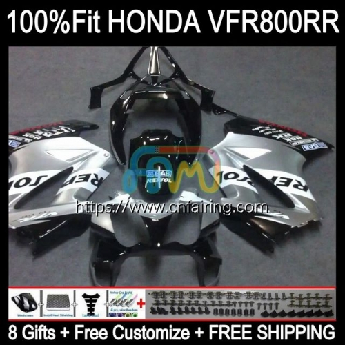 Injection For HONDA Interceptor VFR 800RR 800 VFR800 RR VFR800RR 02 08 09 10 11 12 VFR800R Silver Repsol 2002 2008 2009 2010 2011 2012 Fairing 130HM.1