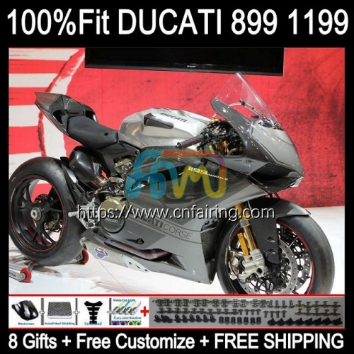 Injection Body For DUCATI 1199 Panigale 899R 1199R 899S 899 1199 S Grey Black R 12 13 14 15 16 1199S 2012 2013 2014 2015 2016 OEM Fairings 127HM.12