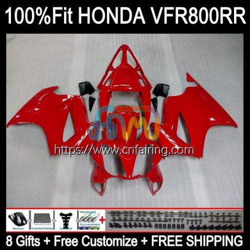 Injection For HONDA Interceptor VFR 800RR 800 VFR800 RR VFR800RR 02 08 09 10 11 12 VFR800R 2002 2008 2009 2010 2011 2012 Gloss red Fairing 130HM.27