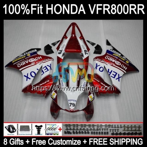 Injection For HONDA Interceptor VFR 800RR 800 VFR800 RR VFR800RR 02 08 09 10 11 12 VFR800R 2002 2008 2009 2010 2011 2012 Fairing Metallic Red 130HM.37