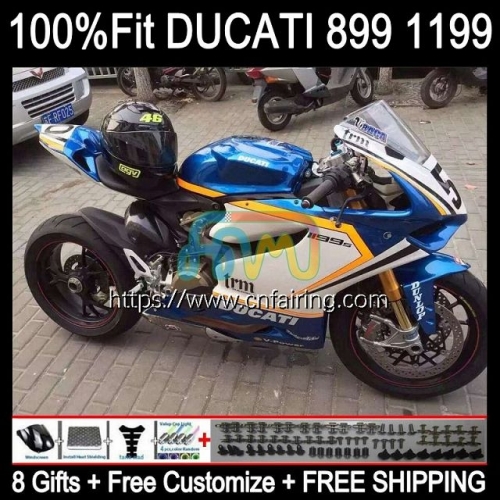 Injection Body For DUCATI 1199 Panigale 899R 1199R 899S 899 1199 S R 12 13 14 15 16 1199S 2012 2013 2014 2015 2016 OEM Fairings Factory blue 127HM.36