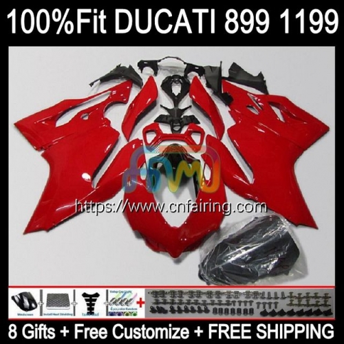 Injection Body For DUCATI 1199 Panigale Gloss red 899R 1199R 899S 899 1199 S R 12 13 14 15 16 1199S 2012 2013 2014 2015 2016 OEM Fairings 127HM.58