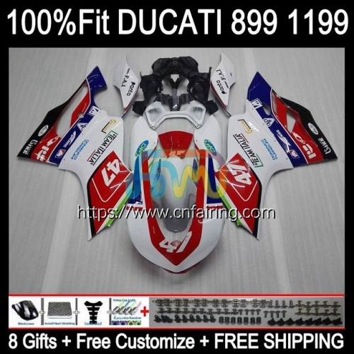 Injection Bodys For DUCATI 899 1199 S R Panigale 899R 1199R 2012 2013 2014 2015 2016 White red 1199S 899 899S 12 13 14 15 16 OEM Fairings 127HM.72