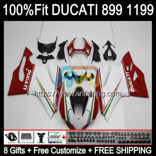 Injection Body For DUCATI 1199 Panigale 899R 1199R 899S 899 1199 White red hot S R 12 13 14 15 16 1199S 2012 2013 2014 2015 2016 OEM Fairings 127HM.57