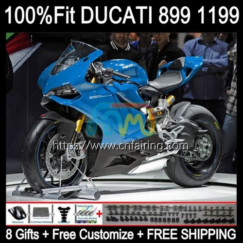 Injection Bodys For DUCATI 899 1199 S R Panigale Glossy Blue 899R 1199R 2012 2013 2014 2015 2016 1199S 899 899S 12 13 14 15 16 OEM Fairings 127HM.94