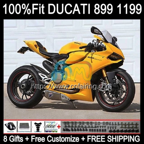 Injection Bodys For DUCATI 899 1199 S R Panigale 899R 1199R 2012 2013 2014 2015 2016 1199S 899 899S 12 13 14 15 16 OEM Stock Yellow Fairings 127HM.79