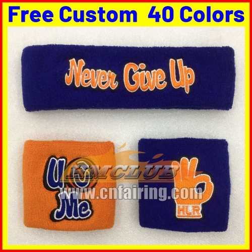 Mens Sports Headband Sweatband Stretch Elastic Outdoor Sport Sweat Headband Wristband Women Gym Running Tennis Headwrap 3PCS/set