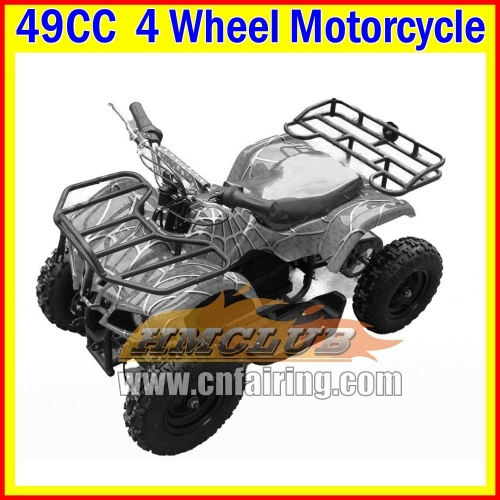 Kids Adult ATV UTV MOTO ATV OFF-road Motorbike Gasoline Motorcycle Racing MOTO Superbike 49/50CC 2 Stroke Four-Wheel Dirt Bike For Adult Child Children For Birthday Holiday Festival Party Gifts ATVS UTVS Real Motorcycles﻿