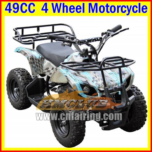 Kids Adult ATV UTV MOTO Gasoline 4 Wheels ATV OFF-Road Motorcycle For Children Teens And Adults Up To 200KG Four-Wheel Drive 2-Stroke 49 50 CC ATVS MOTO For Birthday Holiday Festival Party Gifts ATVS UTVS Real Motorcycles