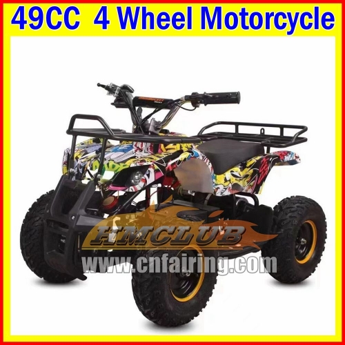 Kids Adult ATV UTV MOTO ATV Motorcycle MINI Quad Bike 49CC 2-Stroke Four Wheels ATVS OFFRoad Motorbike For Boys Girls Children New Year Birthday Gifts For Birthday Holiday Festival Party Gifts ATVS UTVS Real Motorcycles