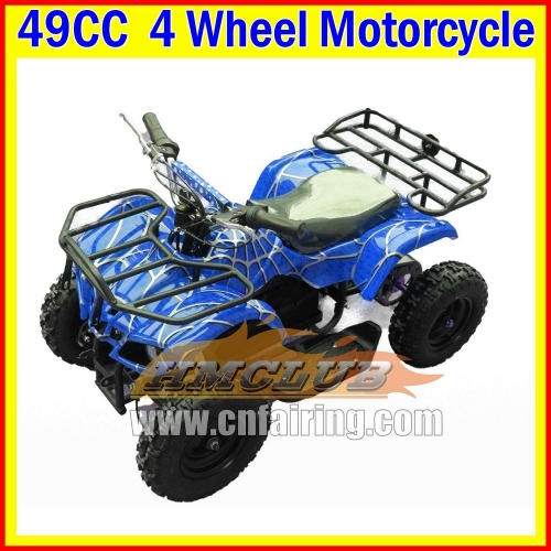 Kids Adult ATV UTV MOTO 2 Stroke ATV OFF-road Gas Motorcycle 49 CC Racing MOTO Dirt Bike Trail-bike Trail bike Crosscountry Scrambling 4-Wheel Motorbike For Birthday Holiday Festival Party Gifts ATVS UTVS Real Motorcycles