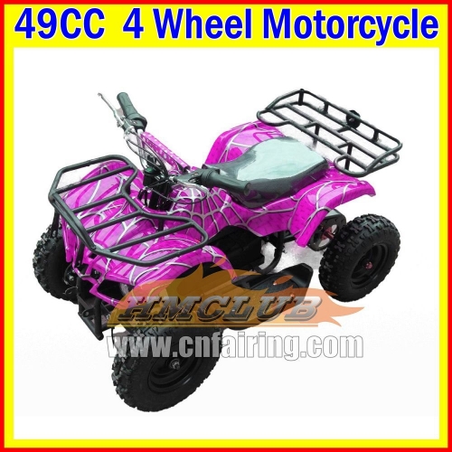 Kids Adult ATV UTV MOTO 49 CC 2 Stroke ATV OFF-road Motorbike ATVS Gas Quadbike 4 Wheels Gasoline Motorcycle For Kids Child Boys Girls Raptor Ramp MOTO For Birthday Holiday Festival Party Gifts ATVS UTVS Real Motorcycles