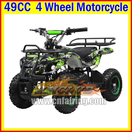 Kids Adult ATV UTV MOTO Powerful 4 Wheels MINI Quad Bike 4x4 2 Stroke 50CC ATV OFF Road Motorcycle For Kids Boys Girls Children Birthday Gifts Motorbike For Birthday Holiday Festival Party Gifts ATVS UTVS Real Motorcycles