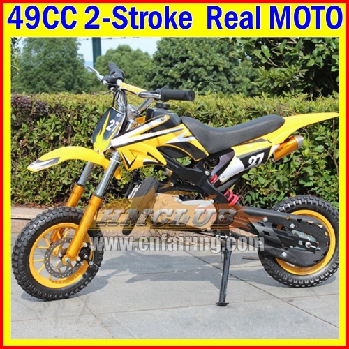 Kids Adult OFF Road Superbike Mud Pit Mini MOTO 2-Stroke 49CC 50CC Dirt Bike Off-road Superbike Mountain Race Gasoline Small Buggy Moto Bikes Racing Autocycle Mini Motorcycle For Birthday Holiday Festival Party Gifts Cross Bikes Real Motorcycles