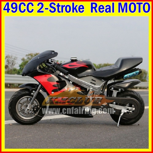 Kids Adult Pocket Bikes Superbike Gas Mini MOTO 49CC 2Stroke Mini Motorcycle Small Buggy Gasoline Pocket Bike OFF Road Superbike Vehicle Mountain Kids Moto Bike Birthday Gifts For Birthday Holiday Festival Party Gifts Cross Bikes Real Motorcycles