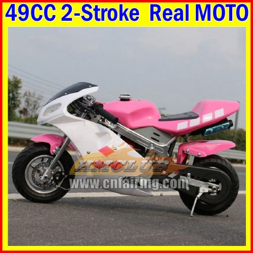 Kids Adult Pocket Bikes Superbike Gas Mini MOTO 2Stroke 49CC Off-road Superbike Mountain Race Gasoline Pocket Bike Small MOTO Bikes Racing Autocycle Buggy Child Mini Motorcycle For Birthday Holiday Festival Party Gifts Cross Bikes Real Motorcycles