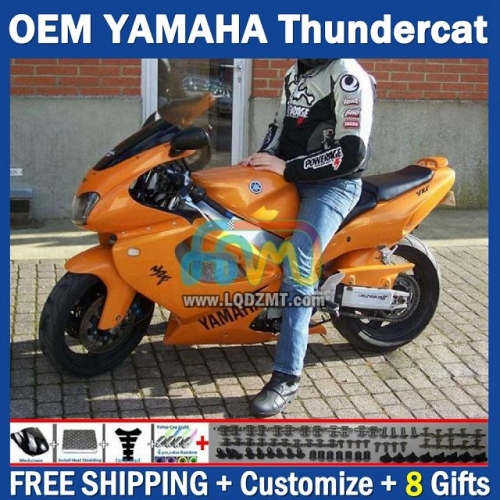Light Orange OEM Full Body Kit For YAMAHA Thunderace YZF1000R 96-07 YZF-1000R 1996-2007 Years 96 97 98 99 00 01 02 03 05 06 07 202No.48 YZF 1000R 1000 R 1996 1997 1998 1999 2000 2001 2002 2003 2004 2005 2006 2007 Motorcycle Fairing Kit With Free Shipping