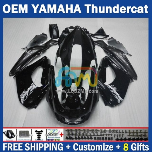 Black Grey OEM Full Body Kit For YAMAHA Thunderace YZF1000R 96-07 YZF-1000R 1996-2007 Years 96 97 98 99 00 01 02 03 05 06 07 202No.58 YZF 1000R 1000 R 1996 1997 1998 1999 2000 2001 2002 2003 2004 2005 2006 2007 Motorcycle Fairing Kit With Free Shipping