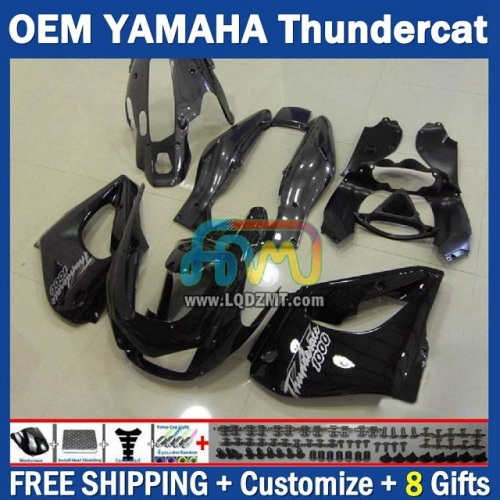 Gloss Black OEM Full Body Kit For YAMAHA Thunderace YZF1000R 96-07 YZF-1000R 1996-2007 Years 96 97 98 99 00 01 02 03 05 06 07 202No.70 YZF 1000R 1000 R 1996 1997 1998 1999 2000 2001 2002 2003 2004 2005 2006 2007 Motorcycle Fairing Kit With Free Shipping