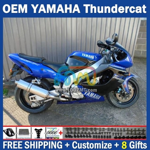 Light Blue OEM Full Body Kit For YAMAHA Thunderace YZF1000R 96-07 YZF-1000R 1996-2007 Years 96 97 98 99 00 01 02 03 05 06 07 202No.81 YZF 1000R 1000 R 1996 1997 1998 1999 2000 2001 2002 2003 2004 2005 2006 2007 Motorcycle Fairing Kit With Free Shipping