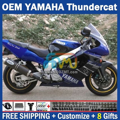 Gloss Blue OEM Full Body Kit For YAMAHA Thunderace YZF1000R 96-07 YZF-1000R 1996-2007 Years 96 97 98 99 00 01 02 03 05 06 07 202No.78 YZF 1000R 1000 R 1996 1997 1998 1999 2000 2001 2002 2003 2004 2005 2006 2007 Motorcycle Fairing Kit With Free Shipping