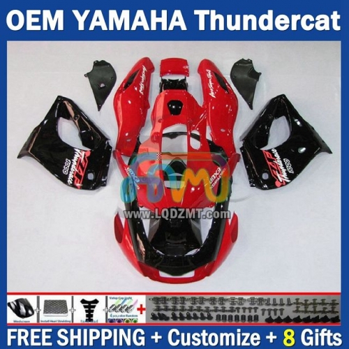 Red Black OEM Full Body Kit For YAMAHA Thunderace YZF1000R 96-07 YZF-1000R 1996-2007 Years 96 97 98 99 00 01 02 03 05 06 07 202No.67 YZF 1000R 1000 R 1996 1997 1998 1999 2000 2001 2002 2003 2004 2005 2006 2007 Motorcycle Fairing Kit With Free Shipping